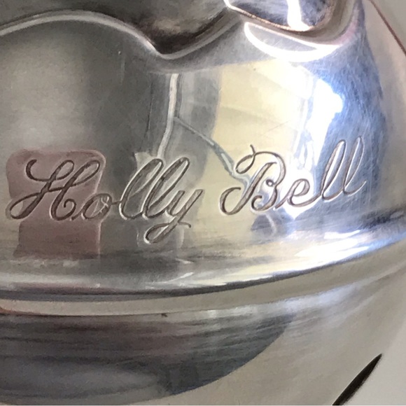 2001 REED & BARTON Silver Plate Holly Bell Christmas Ornament - Discontinued - Picture 7 of 9